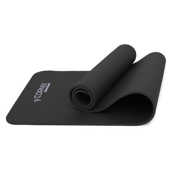 Спортивный коврик Cornix NBR 183 &times; 61 &times; 1 см для йоги и фитнеса XR-0013 Black &mdash; фото