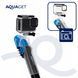 Маска для снорклинга Aquaget AQ0003, полнолицевая, L/XL, голубая/чёрная &mdash; фото 9