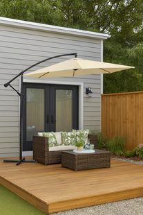 Jumi Taup Garden Umbrella 300 cm, Cream