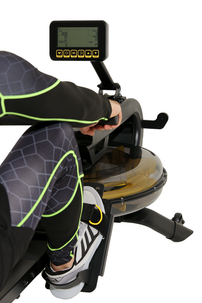 Гребний тренажер Besport BS-6046 STRUMOK, до 150 кг, жовто-чорний