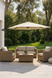 Jumi Taup Garden Umbrella 300 cm, Cream
