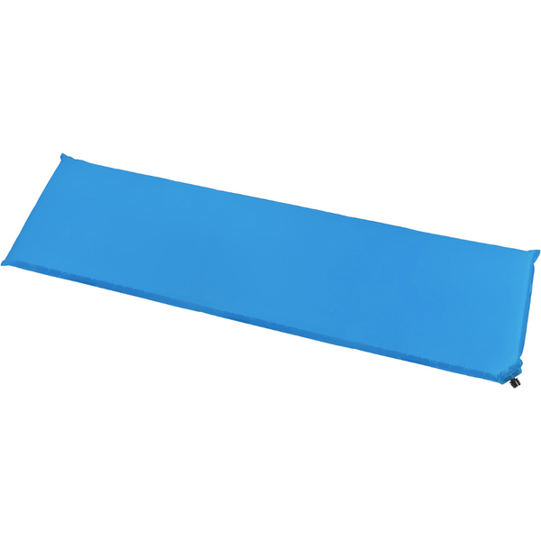 Self-inflating Outt mat 180 &times; 53 &times; 4 cm, smooth blue, Polyester