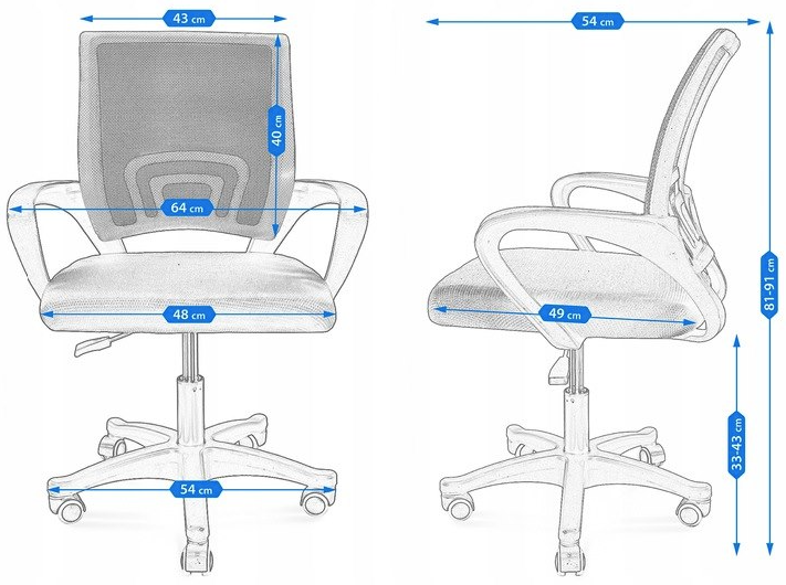Smart Jumi Office Chair, Blue