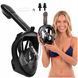 Aquaget AQ0005 Full-Face Snorkel Mask, L/XL, Black