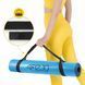 4FIZJO PU Sports Mat 183 &times; 61 &times; 0.4 cm for Yoga and Fitness Blue