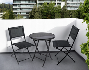 Jumi Linda Garden Furniture Set: Table and 2 Chairs