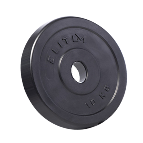 Набір Elitum Titan 66 кг зі штангою та гантелями, ABS, чорна