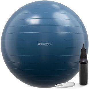 Фітбол Hop-Sport 85 см морський темний + насос 5902308235908 фото