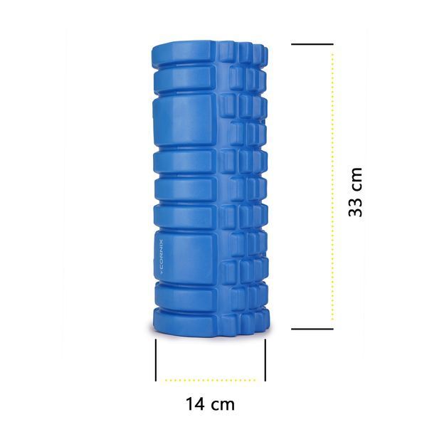 Cornix EVA Massage Roller 33 &times; 14 cm (massage stick, roller) XR-0035 Blue
