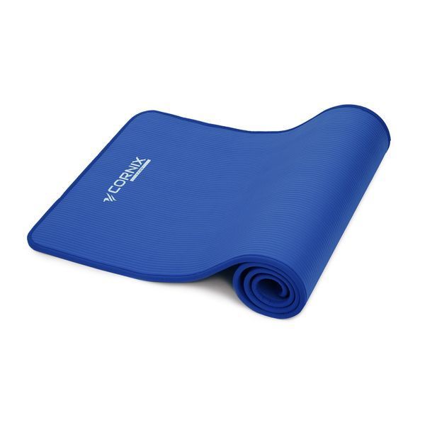 Килимок спортивний Cornix NBR 183 &times; 61 &times; 1 см для йоги та фітнесу XR-0096 Blue/Blue &mdash; фото