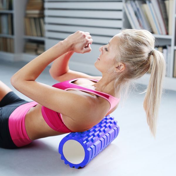 Cornix EVA Massage Roller 33 &times; 14 cm (massage stick, roller) XR-0035 Blue