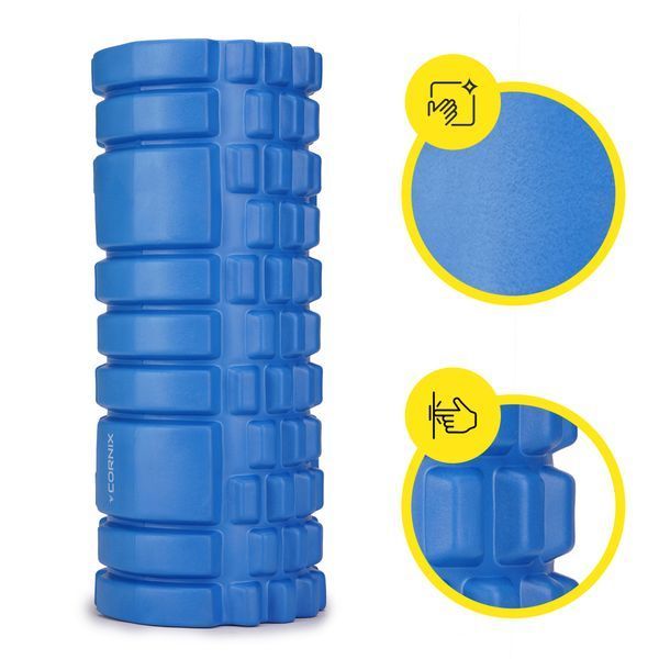 Cornix EVA Massage Roller 33 &times; 14 cm (massage stick, roller) XR-0035 Blue