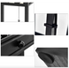 Costway Leon Floor Lamp with Socket and USB, Black