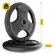 Диск металевий 4FIZJO 2 x 15 кг 26 мм Black (P-5905973401371) 5657 фото 6