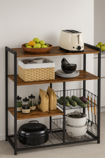 Leobert Denny Multi-Tier Loft-Style Shelving Unit