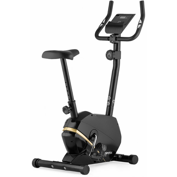 Gymtek XB800 magnetic exercise bike, gold, up to 125 kg, gold-and-black