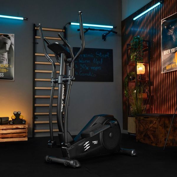 TREX Sport TX-700ECT Stark electromagnetic elliptical trainer, up to 135 kg, black