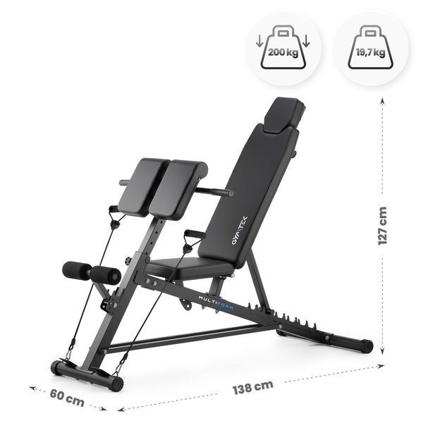 Лавка тренувальна Gymtek XL800 з еспандерами та партою Скотта &mdash; фото