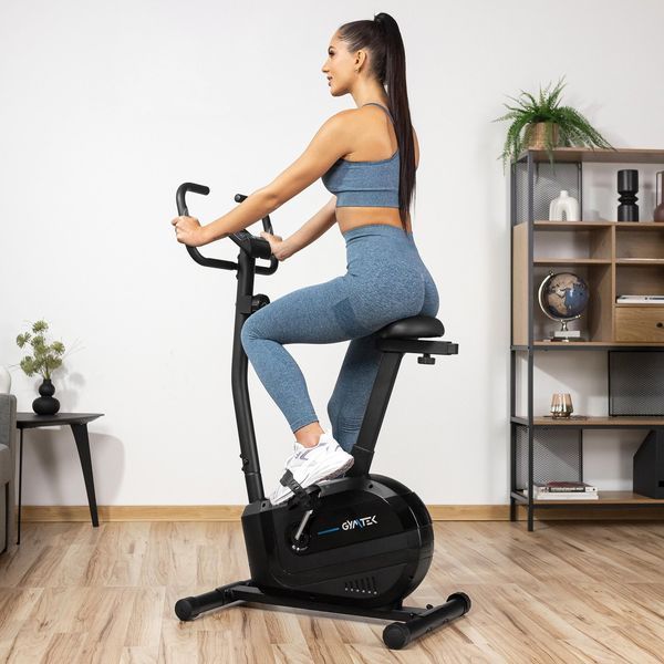 Gymtek XB1000 Magnetic Exercise Bike, Up to 125 kg, Blue
