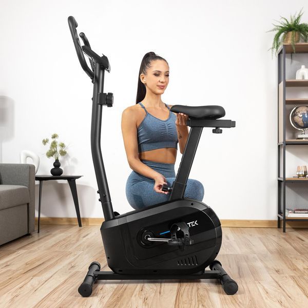 Gymtek XB1000 Magnetic Exercise Bike, Up to 125 kg, Blue