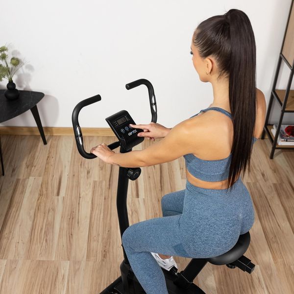 Gymtek XB1000 Magnetic Exercise Bike, Up to 125 kg, Blue