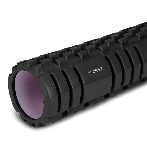 Cornix EVA Massage Roller 45 &times; 14 cm (foam roller, roller) XR-0038 Black