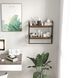 Навесная полка Costway Loft Wall Shelf для ванной с держателем для полотенец лофт коричневая &mdash; фото 7