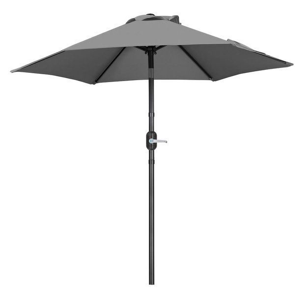 Jumi FIESTA garden umbrella 270 cm, gray