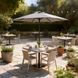 Jumi FIESTA garden umbrella 270 cm, gray