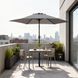 Jumi FIESTA garden umbrella 270 cm, gray