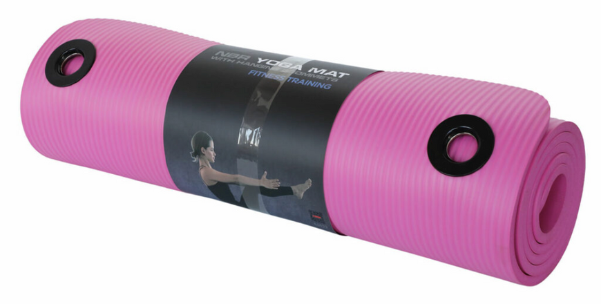 York Fitness NBR Fitness Mat with Holes 1 cm, Pink