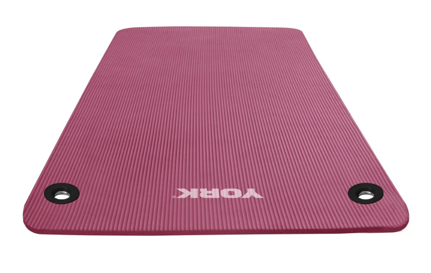 York Fitness NBR Fitness Mat with Holes 1 cm, Pink