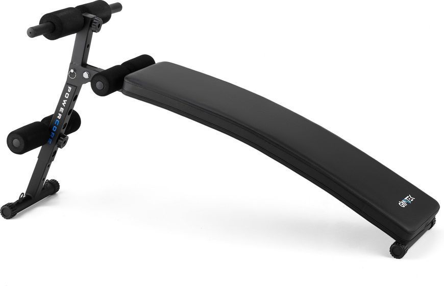 Похила лава для тренувань преса Gymtek XL200 з еспандерами для дому 5905884426982 фото