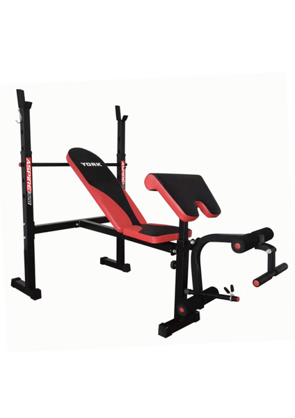Лавка для жиму York Fitness ASPIRE 320 з стійкою для штанги та партою Скотта &mdash; фото