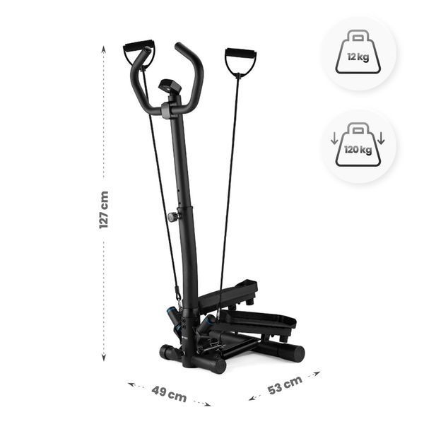 Gymtek XST900 Stepper, up to 120 kg, black