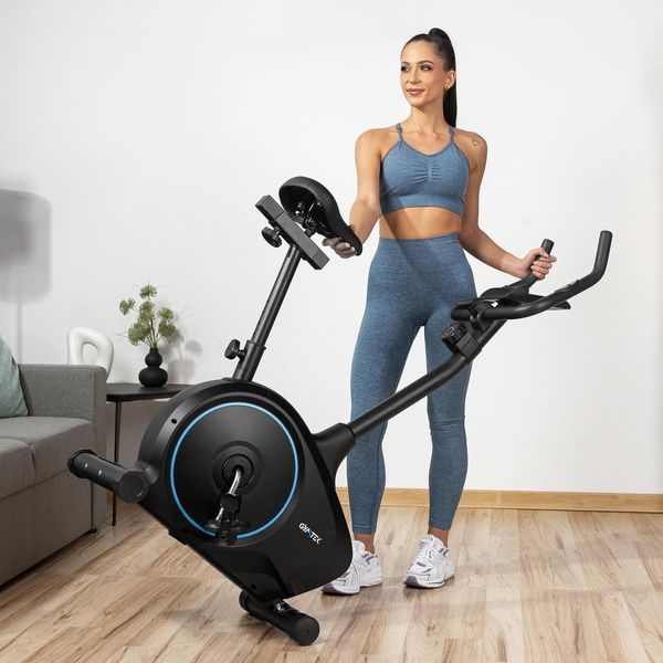 Gymtek XB1400 Magnetic Exercise Bike, Up to 150 kg, Blue