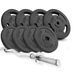 STRONG Hop-Sport Set with W- or Z-Shaped Bar, Steel, Black, 37&ndash;57 kg, 37 kg