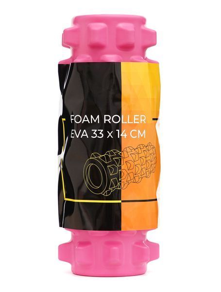 Cornix EVA Massage Roller 33 &times; 14 cm (foam roller, roller) XR-0323 Pink