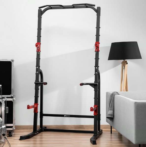 Hop-Sport HS-1014K power station with barbell holder and dip bars