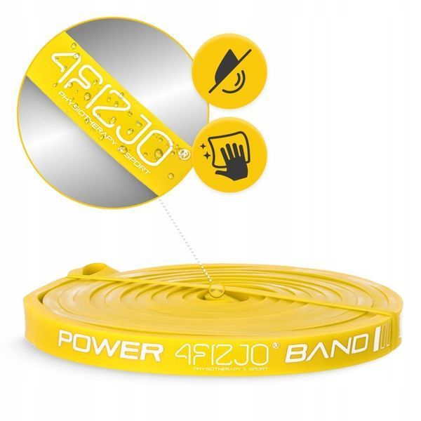 Еспандер-петля 4FIZJO Power Band 8 мм 2-5 кг резина для фітнесу і спорту Yellow &mdash; фото