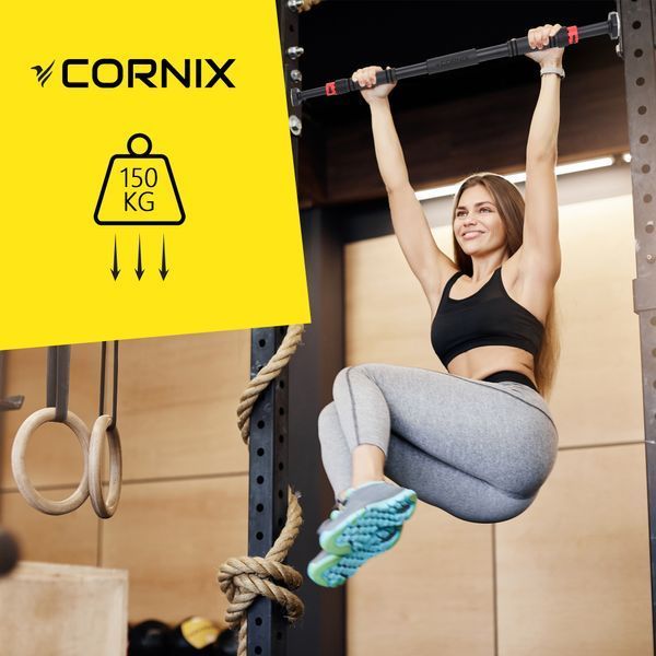 Турнік розсувний Cornix XR-0171, 65&ndash;100 см, діаметр труби 30 мм &mdash; фото