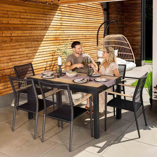 Di Volio GALIPO Extendable Garden Table 135/270 cm, Beige