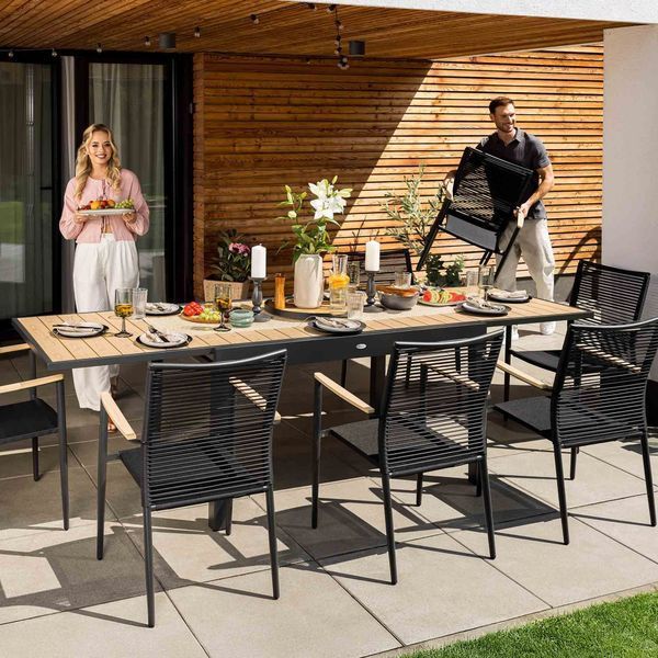 Di Volio GALIPO Extendable Garden Table 135/270 cm, Beige