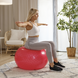 Фітбол масажний Hop-Sport 65 см червоний + насос 5902308230330 фото 6