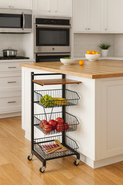 Costway Vroda Mobile Loft-Style Shelving Unit