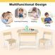 Комплект детской мебели Costway Kids Set 2-in-1 Desk стол и 2 стула с двусторонней столешницей-до &mdash; фото 10