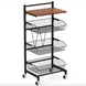 Costway Vroda Mobile Loft-Style Shelving Unit