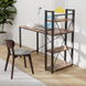 Leobert Devoko Computer Desk with Side Shelves in Loft Style