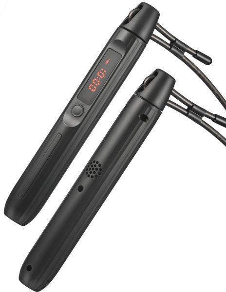 Розумна скакалка Gymtek Smart з дисплеєм і Bluetooth, розмір 300, чорна &mdash; фото