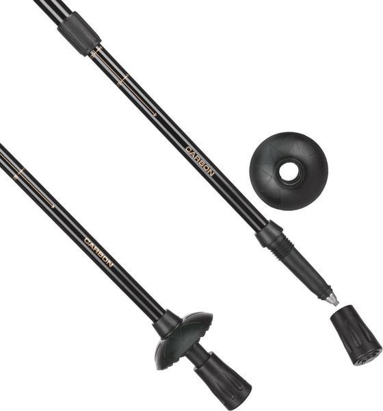 Треккинговые палки Outtec карбоновые 3-секционные 65-135 см Anti-shock &mdash; фото